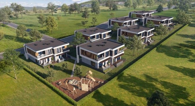 Nový městský dům typu townhouse – moderní bydlení pro celoroční užívání v klidné oblasti u moře