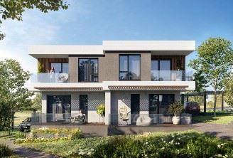 Nový městský dům typu townhouse – moderní bydlení pro celoroční užívání v klidné oblasti u moře