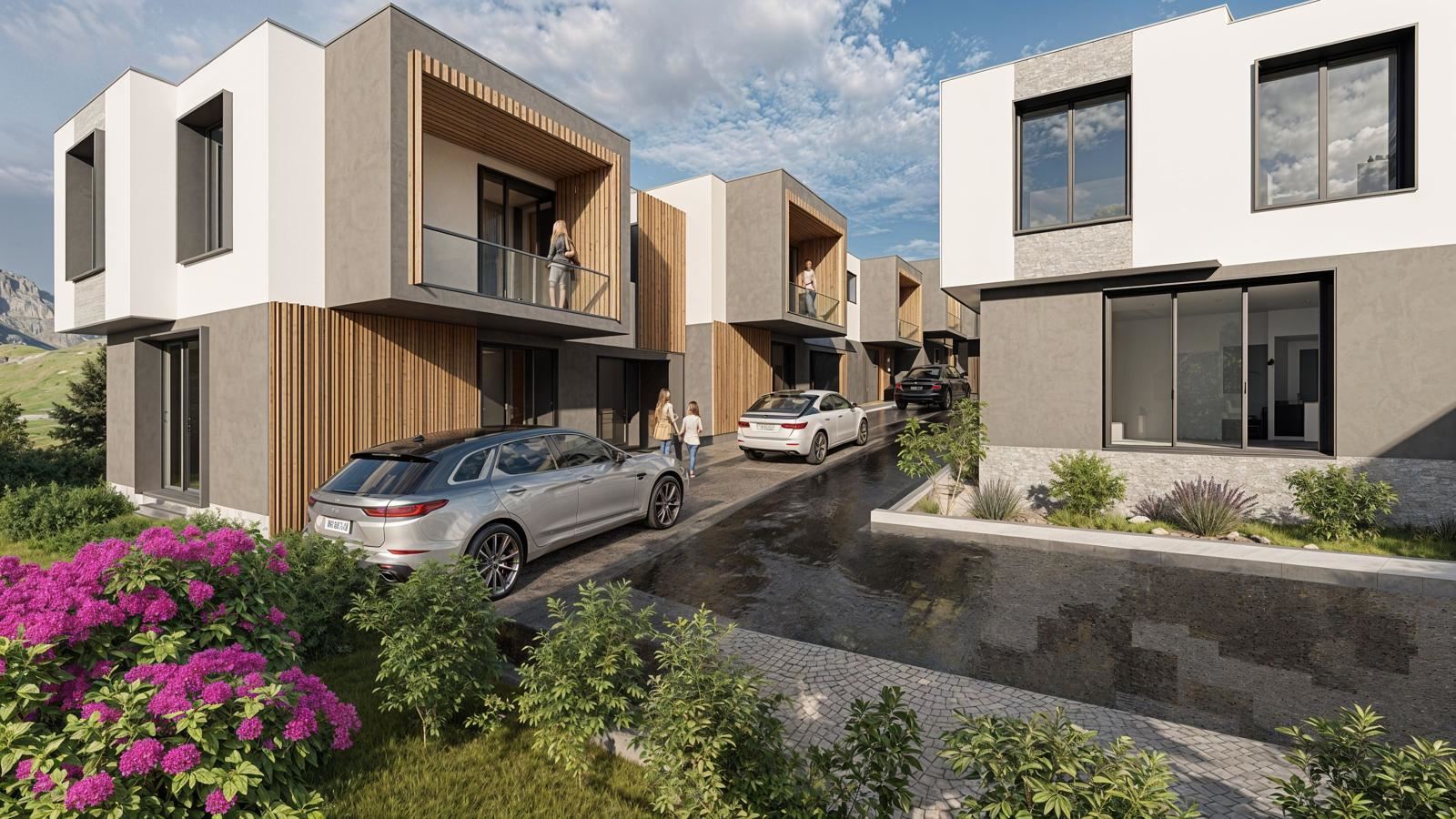 Townhouse se třemi ložnicemi v klidném zeleném komplexu – komfort, útulnost a bezpečná investice