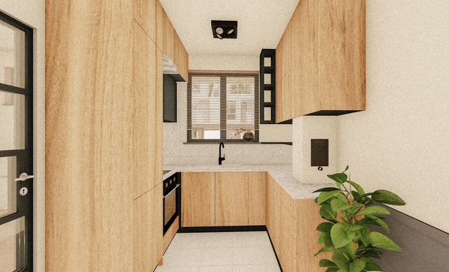 Třípodlažní řadový dům v Banevu – moderní výstavba, zahrada a dvě parkovací místa