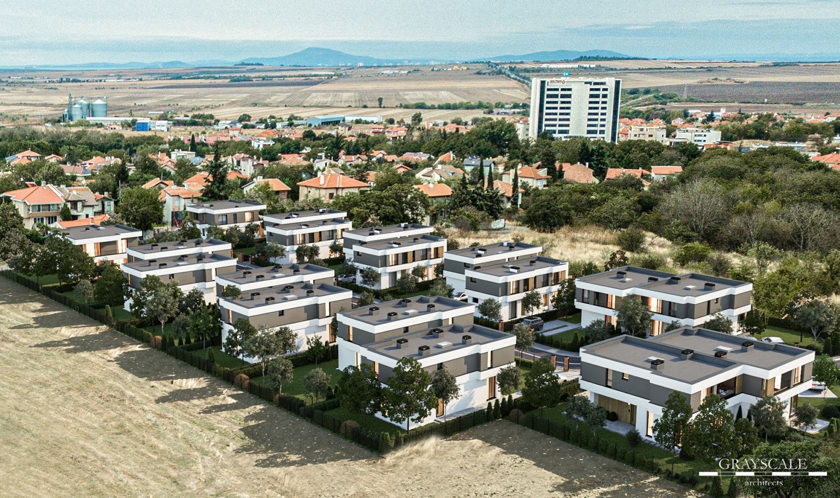 Moderní dům s pěti pokoji a pozemkem 400 m², třemi ložnicemi a bez poplatku za údržbu ve Vetrenu v Burgasu