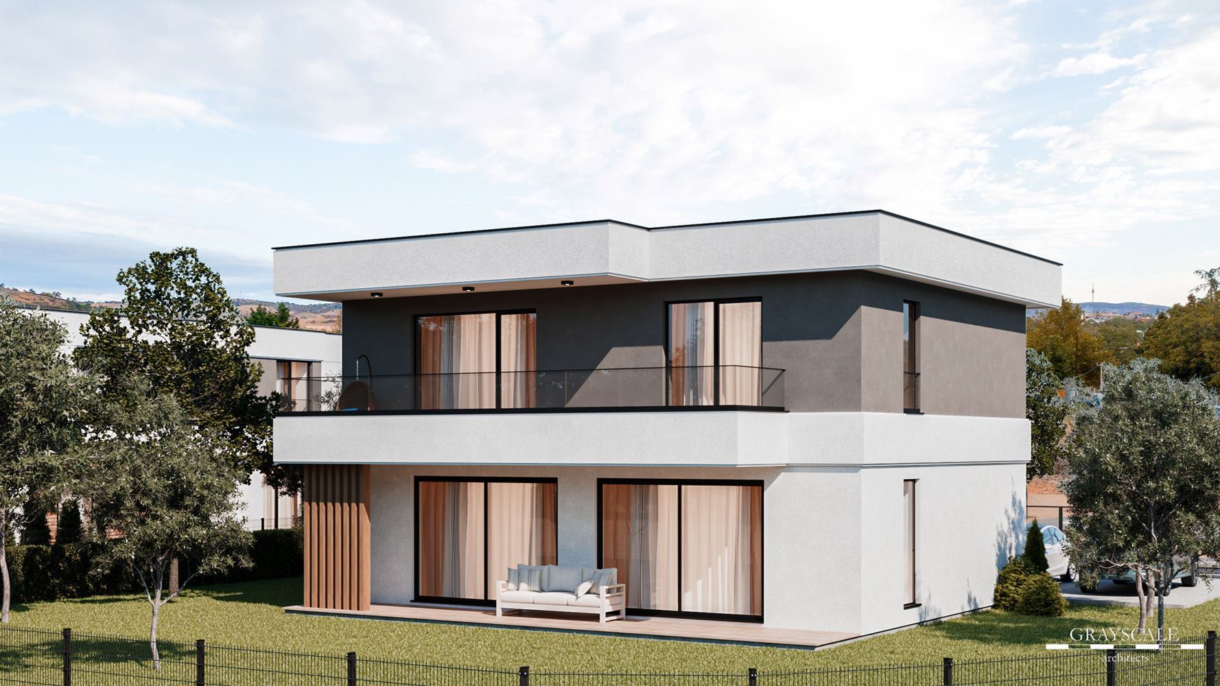 Moderní dům s pěti pokoji a pozemkem 400 m², třemi ložnicemi a bez poplatku za údržbu ve Vetrenu v Burgasu
