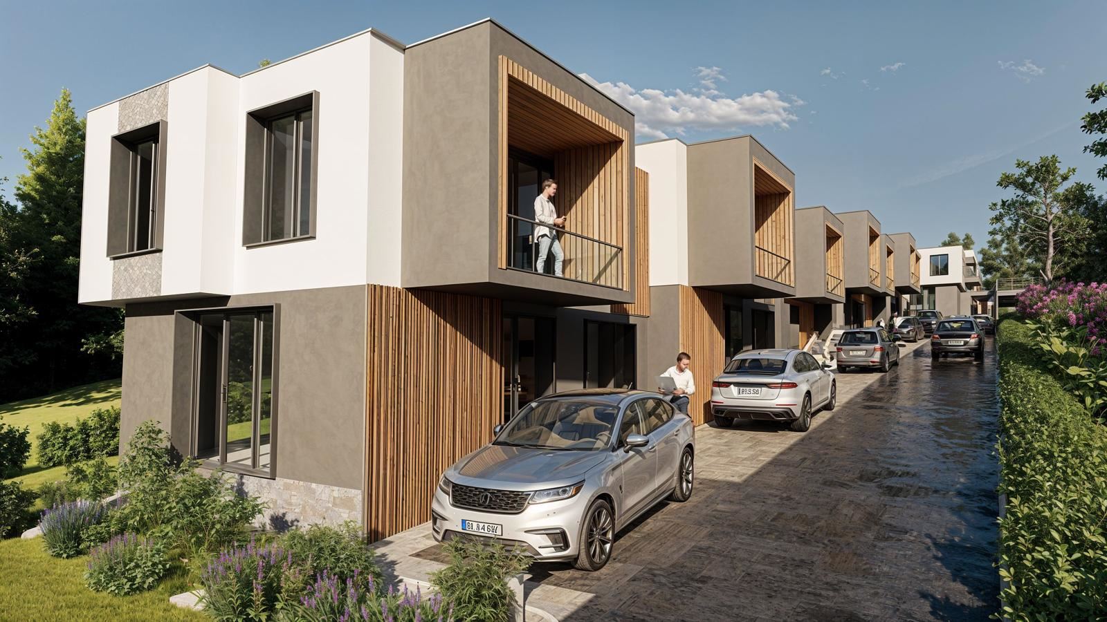 Townhouse se třemi ložnicemi v klidném zeleném komplexu – komfort, útulnost a bezpečná investice