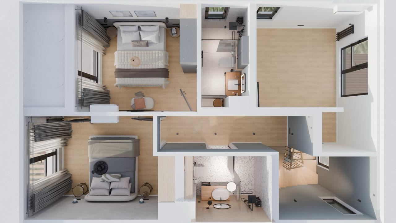 Nový městský dům typu townhouse – moderní bydlení pro celoroční užívání v klidné oblasti u moře